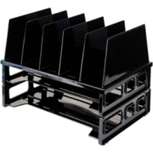 Officemate International Officemate Desk Sorter with 2 Trays Black 22102